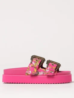 Sandalo Baroque Versace Jeans Couture in pelle sintetica stampata