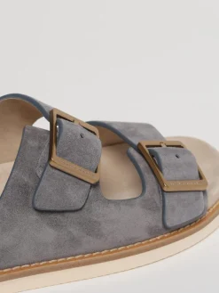 Sandalo Brunello Cucinelli in camoscio