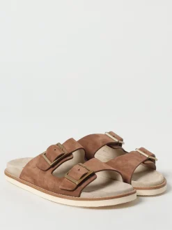 Sandalo Brunello Cucinelli in camoscio