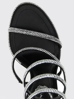 Sandalo Cleo Rene Caovilla in raso con strass