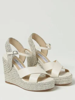 Sandalo con zeppa Dellena Jimmy Choo in pelle