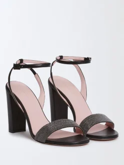 Sandalo Fabiana Filippi in nappa con monile