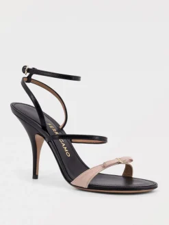 Sandalo Ferragamo in pelle con fiocco