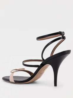 Sandalo Ferragamo in pelle con fiocco