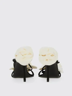 Sandalo Flower Magda Butrym in viscosa con applicazioni