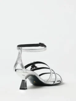 Sandalo Fly Patrizia Pepe in pelle laminata