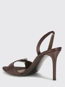 Sandalo Harissa Giuseppe Zanotti in raso con fibbia gioiello