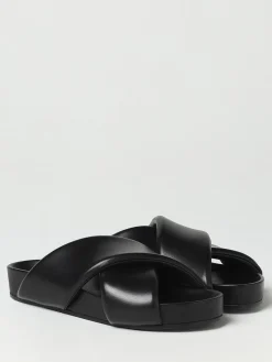 Sandalo Jil Sander in nappa con design ad incrocio