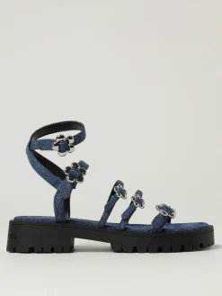 Sandalo Marc Jacobs in denim di cotone