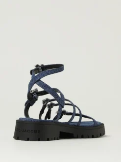 Sandalo Marc Jacobs in denim di cotone