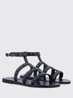 Sandalo Maska Ancient Greek in pelle con borchie