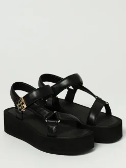 Sandalo Mellow Tory Burch in pelle con plateau