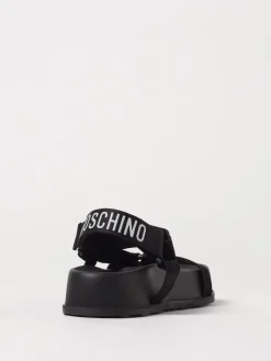 Sandalo Moschino Couture in camoscio