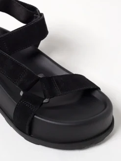 Sandalo Moschino Couture in camoscio