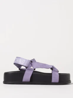 Sandalo Moschino Couture in camoscio