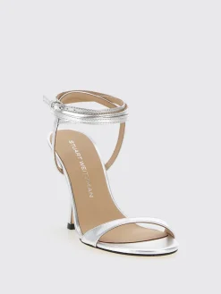 Sandalo Nudist Stuart Weitzman in pelle laminata