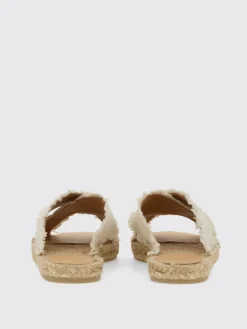 Sandalo Palmera Castañer in canvas lamè