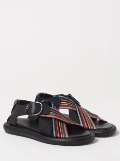Sandalo Paul Smith in pelle e nylon multicolor