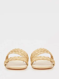 Sandalo Paz Castañer in rafia intrecciata