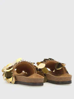 Sandalo Rabanne in pelle con paillettes