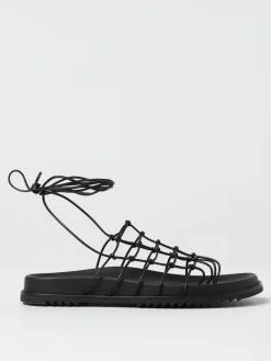 Sandalo Rick Owens in pelle a rete