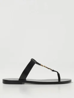 Sandalo Saint Laurent in pelle con monogram