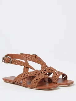 Sandalo Stuart Weitzman in pelle intrecciata