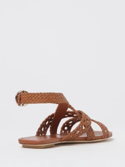 Sandalo Stuart Weitzman in pelle intrecciata