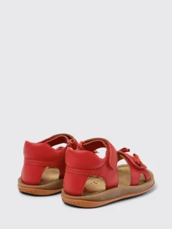 Sandalo Twins Camper in pelle con fiocchi applicati