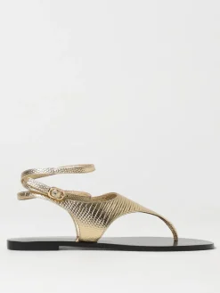 Sandalo Twinset in pelle stampa pitone