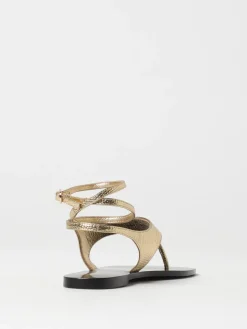 Sandalo Twinset in pelle stampa pitone