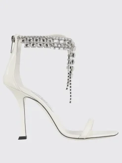 Sandalo Verity Jimmy Choo in vernice con cristalli