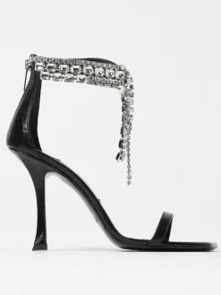 Sandalo Verity Jimmy Choo in naplak con cristalli