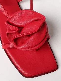 Sandalo Vic Matiè in pelle con fiore