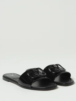 Sandalo VLogo Signature Valentino Garavani in vernice