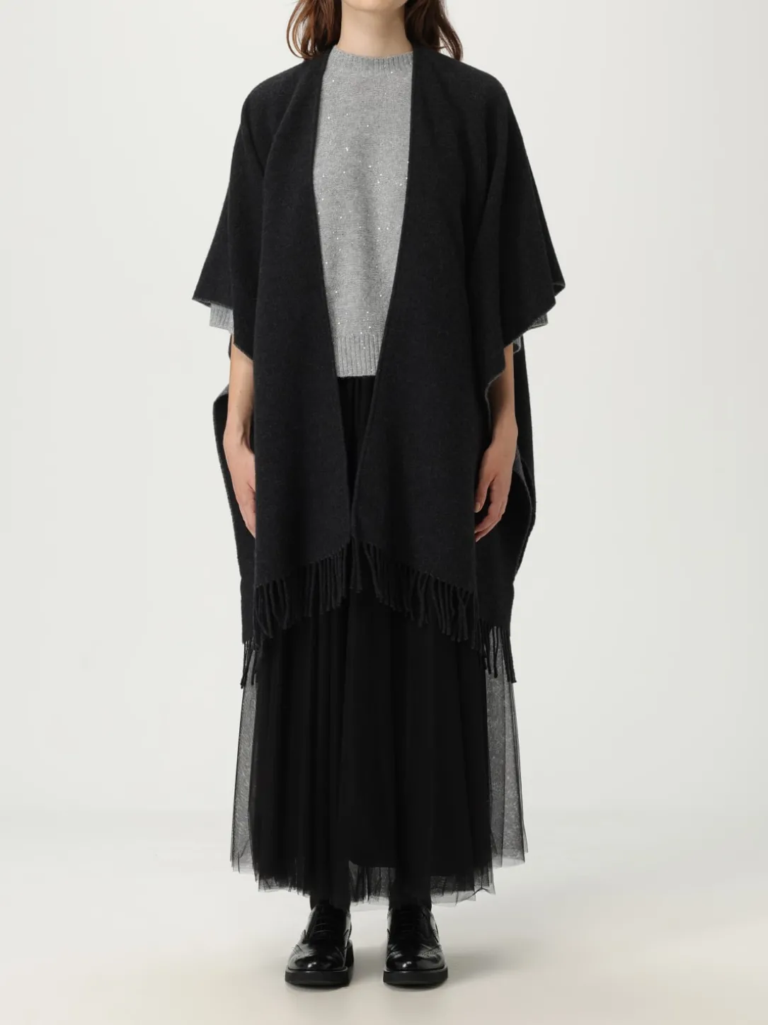 Scialle in lana e cashmere Fabiana Filippi