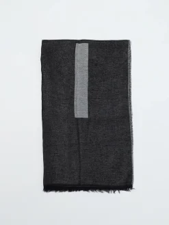 Sciarpa Balmain Kids in misto viscosa con logo jacquard