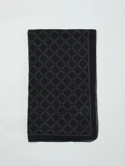 Sciarpa Boss in cotone con logo all over