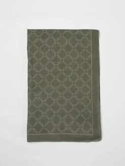 Sciarpa Boss in cotone con logo all over