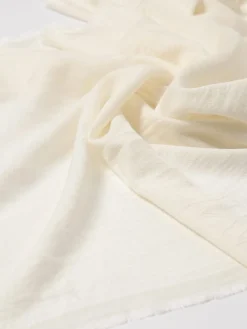 Sciarpa Curvone Max Mara in lana e seta con logo jacquard