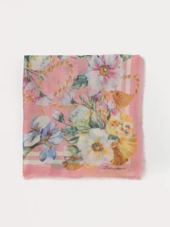 Sciarpa Dolce & Gabbana in cashmere con stampa floreale