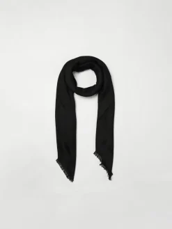 Sciarpa Emporio Armani in viscosa con logo jacquard