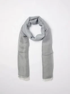 Sciarpa Emporio Armani in misto cotone con logo jacquard