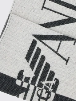 Sciarpa Emporio Armani in viscosa in misto lana con logo jacquard