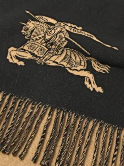 Sciarpa Equestrian Knight Burberry in cashmere