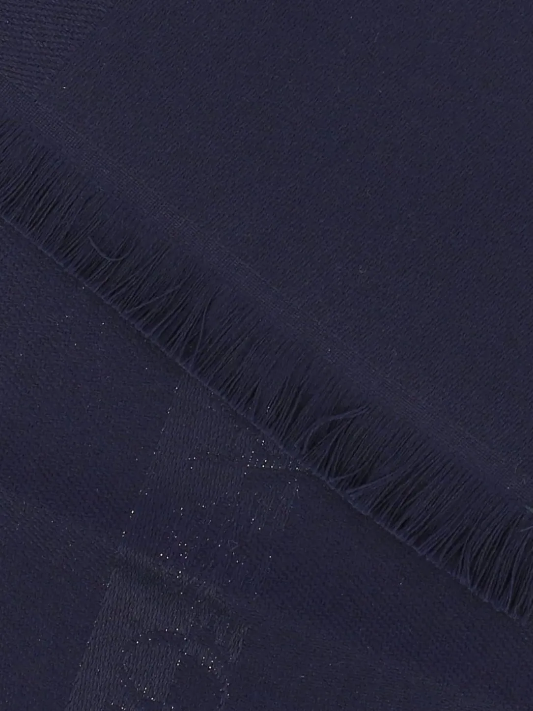 Sciarpa in pura lana con maxi logo ricamato