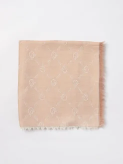 Sciarpa Love Birds Pinko in modal con monogram jacquard