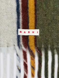 Sciarpa Marni in misto lana a righe
