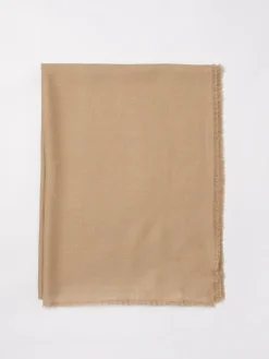 Sciarpa Max Mara in seta e cashmere con logo jacquard