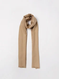 Sciarpa Max Mara in seta e cashmere con logo jacquard